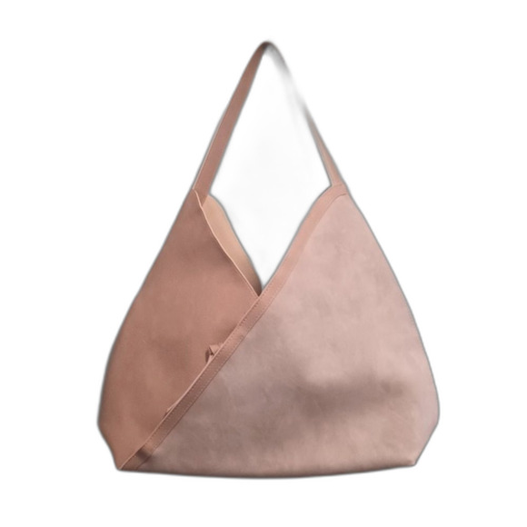 Ulta Beauty Tote Bag Blush Pink Faux Vegan Leather Hobo Shoulder NWOT Minimalist - Picture 1 of 11